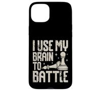 J'utilise Mon Cerveau pour Combattre Un drôle d'amateur d'échecs Coque pour iPhone 15 Plus