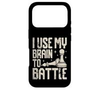 J'utilise Mon Cerveau pour Combattre Un drôle d'amateur d'échecs Coque pour iPhone 17 Pro