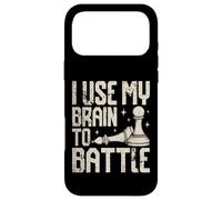 J'utilise Mon Cerveau pour Combattre Un drôle d'amateur d'échecs Coque pour iPhone 17 Pro Max