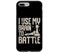 J'utilise Mon Cerveau pour Combattre Un drôle d'amateur d'échecs Coque pour iPhone 7 Plus/8 Plus