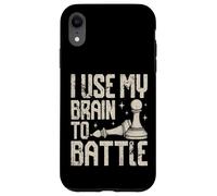 J'utilise Mon Cerveau pour Combattre Un drôle d'amateur d'échecs Coque pour iPhone XR