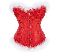 Jutrisujo Corset Bustier De noël Tutu Ballet de Soirée Fantaisie Étoile Fluff Boule Poilue Partie Mariage Top grande taille