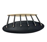 JUTSTJUKO Support vertical pour planche de surf - Bois dur durable avec tapis en caoutchouc, 6 bras (5 à 6 planches), support de surf pour mur, rangement de planches de surf, wakeboard, planche à