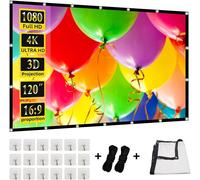 JUTT-Miracle-120-Silkmilk-Us Écran De Projection 4K 16:9 Hd Arrière Pliable Double Face Portable Pour Intérieur Et Extérieur