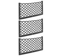 Jutta - Lot de 3 filets de rangement pour voiture - 36 x 18 cm - Haute élasticité, filet de rangement pour bagages, magazines - T4 T5 T6 - Pour van, caravane, camping-car, camion