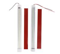 JUTTAUTO Lot de 2 barres lumineuses pour intérieur de van - 108 LED - Avec interrupteur marche/arrêt - Pour intérieur de voiture, remorque, cabine, camion, camping-car, bateau (108 LED de type 4)