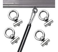 JUTTAUTO Lot de 4 butées de rail d'auvent 6mm pour caravane camping-car fourgon aménagé équipement de tente de camping accessoires d'auvents, acier inoxydable 304