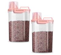 jutyum 2 Pièces Conteneur Croquettes Chien 3L, Boite Rangement Cuisine, Boite a Croquette pour Chien, Rangement Hermétique, Distributeur de Lessive, Rangement Hermétique, Boite Cereales