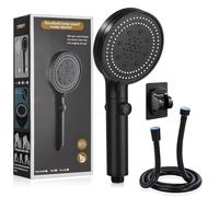 Pommeau de Douche Haute Pression, 6 Modes Pommeau de Douche avec 1.5 Tuyau Douche, Pommeau de Douche Economie Deau, Douchette Douche Salle de Bain,Shower Head Water Saving with Hose