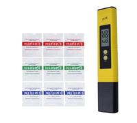 Juuewrryg 0.01 Précision LCD PH Mètre Plage de Mesure Numérique PH Test Stylo Adapté pour Piscine Aquarium 1Set