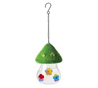 Juuewrryg Pendaison Colibri Mangeoires Champignons Vent Carillons Humming Mangeoire à Oiseaux pour L'Extérieur Jardin Jardin Décor