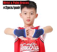 Juummp-Support De Compression Élastique Pour Enfants,1 Paire,Pour Le Sport,La Course,Le Rinçage,Le Coude Et Le Poignet - Type Palm Braces-2pcs