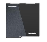 JUUPINE Anycubic Cobra 3/Cobra 3V2 Plaque de construction lisse en acier 256 x 268 mm pour Anycubic Cobra 3 Combo Plate double face lisse/texturée Pei HeatingBed