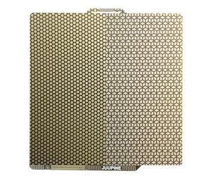 JUUPINE Honeycomb PEI amélioré pour filament de bambou A1/P1P/P1S/X1/X1C/X1E, plaque de carbone plate 257 x 257 mm avec technologie d'étanchéité, un côté est en nid d'abeille et l'autre côté est carré