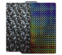 JUUPINE Lit chauffant PEO-H1H amélioré pour plaque PLA Bambu P1P P1S A1 X1 X1C X1E 3D, Diamond + Phantom Spring Steel Plate, 257 x 257 mm Plaque de construction amovible