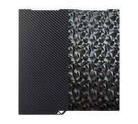 JUUPINE Plaque d'impression double face en PEO lisse et PET texturé - Plateforme flexible pour imprimante 3D Anycubic Kobra 3/Kobra 3V2/ACE Pro - 256 x 268 mm