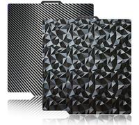 JUUPINE Plaque d'impression en bambou PEO PET PEI pour Bambu Lab a1, X1C, X1E, P1P, P1S, X1, 257 x 257 mm, plaque de lit d'impression texturée PEO PET pour filament de bambou