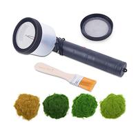 JUUTALK Micro machine de flocage ABS - Mini applicateur statique - Avec poignée antidérapante - Pour terrain, aménagement paysager, aménagement paysager, herbe à disperser