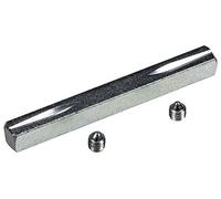 JUVA Goupille de poignée carrée en fer 8mm pour garnitures de poignées et poignées de porte - H10261 | Carré 8 x 80 mm | Carré de poignée en acier trempé