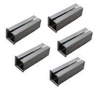 JUVA Manchon de réduction en fer à insérer - H5041 | Acier nu | Longueur 15 mm | Douille adaptateur pour équiper de 8 à 8,5 mm | Lot de 5 - Manchon en métal pour serrures à mortaiser et serrures de