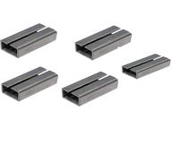 JUVA manchons de compensation en fer à insérer - Acier nu - Longueur : 15 mm - Manchon adaptateur pour équiper de 7 à 8 mm - Lot de 5 - Manchon en métal pour serrures à mortaise et serrures de porte