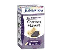 JUVAFLORINE - Gélules au Charbon et à la Levure pour les Gaz Intestinaux - 15g de Compléments Alimentaires Diététiques - Le Lot De 3