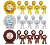 Juvale Lot de 24 rubans de rcompense 1re, 2me et 3me place, rcompenses de reconnaissance, rosette, rubans de victoire pour les vnements sp