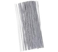 Juvale Lot de 300 tiges métalliques florales blanches de calibre 18 pour loisirs créatifs, arrangements floraux artificiels (40,6 cm)