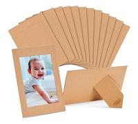 Juvale Lot de 50 Cadres Photo chevalet en Carton Kraft 10 x 15 cm