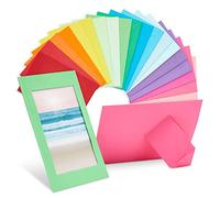 Juvale Lot de 50 cadres photo en carton 10 x 15 cm 10 couleurs