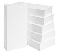 Juvale Lot de 6 blocs de mousse de polystyrène rectangulaires pour sculpture, modélisme, bricolage et artisanat nfant, arrangement floral Blanc 30,5 x 15,2 x 5,1 cm