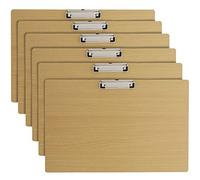 Juvale Lot de 6 presse-papiers horizontaux avec clip profil bas 19,5 x 31,8 cm