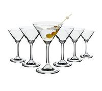 Juvale Lot de 6 Verres à Martini pour Cocktails, Forme de V, Passent au Lave-vaisselle, Verre Transparent, 150 ml