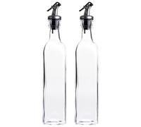 Juvale Ménagère huile d’olive et vinaigre, bouteilles d’huile et de vinaigre avec verseur à levier d’ouverture, huiliers-vinaigriers, 500 ml environ
