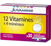 Juvamine 12 Vitamines et 9 Minéraux 30 comprimés effervescents