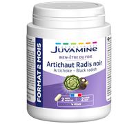 JUVAMINE - Artichaut et Radis Noir - Bien-être du Foie - Contribue au bon Fonctionnement du Système Digestif et Hépatique - Format 2 Mois - 120 Gélules d'origine végétale