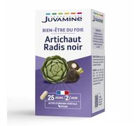 Juvamine Complément alimentaire Artichaut et Radis Noir – Bien‑être du foie – 50 gélules