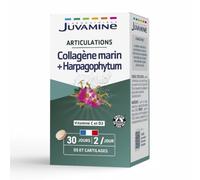 JUVAMINE Articulations - Collagène Marin + Harpagophytum + Vit C - 60 Cpr | Vitamine D3, Souplesse, Confort Articulaire & Mobilité quotidienne, Fléxibilité, Assimilation Optimisée, Fabriqué en France