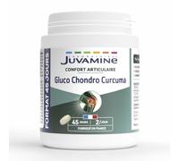 Juvamine – Complément articulations et muscles – Curcuma, Chondroïtine + Glucosamine – 90 comprimés