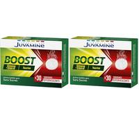 JUVAMINE - BOOST Ginseng Taurine, Fatigue,Réduire La- 30 Comprimés effervescents (Lot de 2)