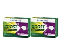 JUVAMINE - BOOST Vitamine C Ginseng & Guarana - 30 Comprimés à croquer Pour Réduire La Fatigue,Stress (Lot de 2)
