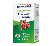 JUVAMINE - Brûle Graisse - Thé Vert et Guarana - Facilite l'élimination rénale de l'eau et la dégradation des graisses - 30 Gélules - Fabriqué en France