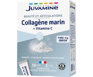 Juvamine Collagène Marin 3000mg + Vitamine C 20 Sticks De Poudre À Diluer