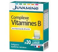 JUVAMINE - Complexe vitamines B - 30 comprimés - Fatigue et Système nerveux - Garantit 100% des besoins quotidiens en 8 vitamines du groupe B - Fabriqué en France