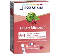 Juvamine Action Minceur 6 Actions – goût framboise, 14 sticks