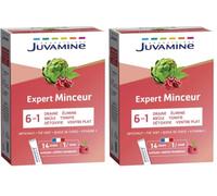 JUVAMINE Detox, Minceur, Drainage - Artichaut + Thé Vert - 14 Sticks (Lot de 2)