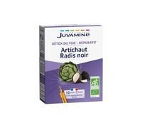 JUVAMINE - Détox Naturelle Bio au Radis Noir & Artichaut, Énergie et Vitalité (10 ampoules 10 ml) - Le lot de 3