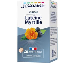 Juvamine Équilibre Lutéine Myrtille Santé Des Yeux 40 Comprimés