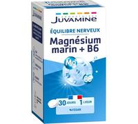 Juvamine Détente Magnésium Marin Vitamine B6 Équilibre Nerveux 30 Gélules + 10 Gélules Gratuit