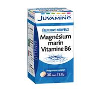 Juvamine Détente Magnésium Marin Vitamine B6 Équilibre Nerveux 30 Gélules + 10 Gélules Gratuit